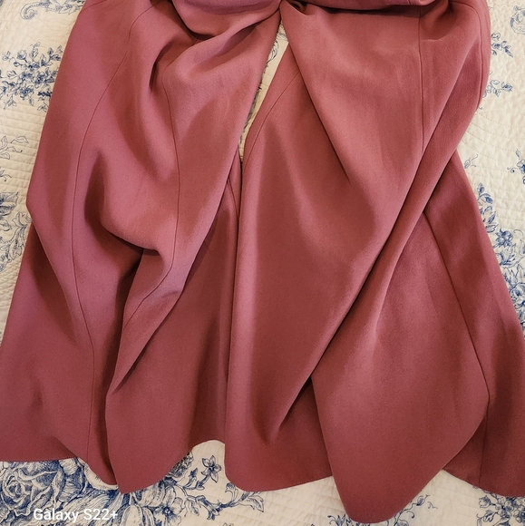 Zara Flowy Super Wide Leg Culotte Pink Maxi Pants - Picture 9 of 10